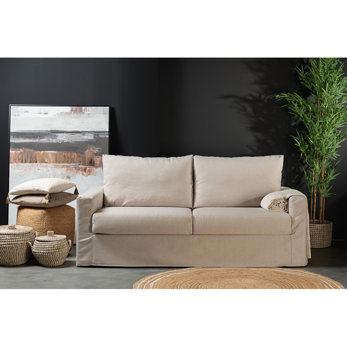 Liberta - Maison ITHAKI Trithesios Kanapes-Krebati Beige 190x94x90cm 71-0116