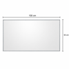 Kathreptis me Plaisio Alouminiou Chrome 100x2x50cm MRShome