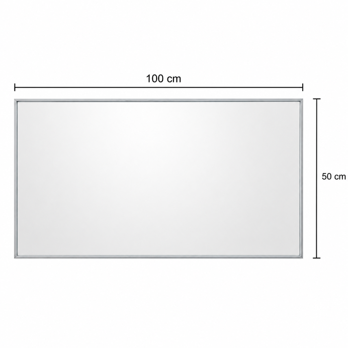 Kathreptis me Plaisio Alouminiou Chrome 100x2x50cm MRShome
