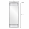 Kathreptis me Plaisio Alouminiou Chrome me Duo Rafakia 40x5x120cm MRShome