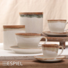 Flitzani Kai Piataki Porselanis Lefko/Mpez 350ml F16X8cm OWQ103K6 Espiel
