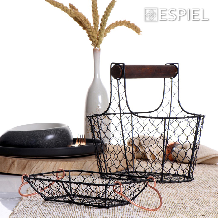 Psomiera Metalliki Skouro Ggri me Xalkines Labes 23x15x5cm TAK210 Espiel