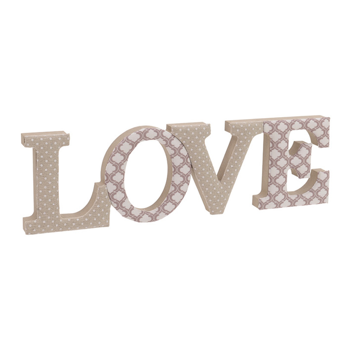 INART DIAKOSMITIKO TOIXOu XuLINO uFASMATINO LOVE 39X3X11 3-70-482-0018