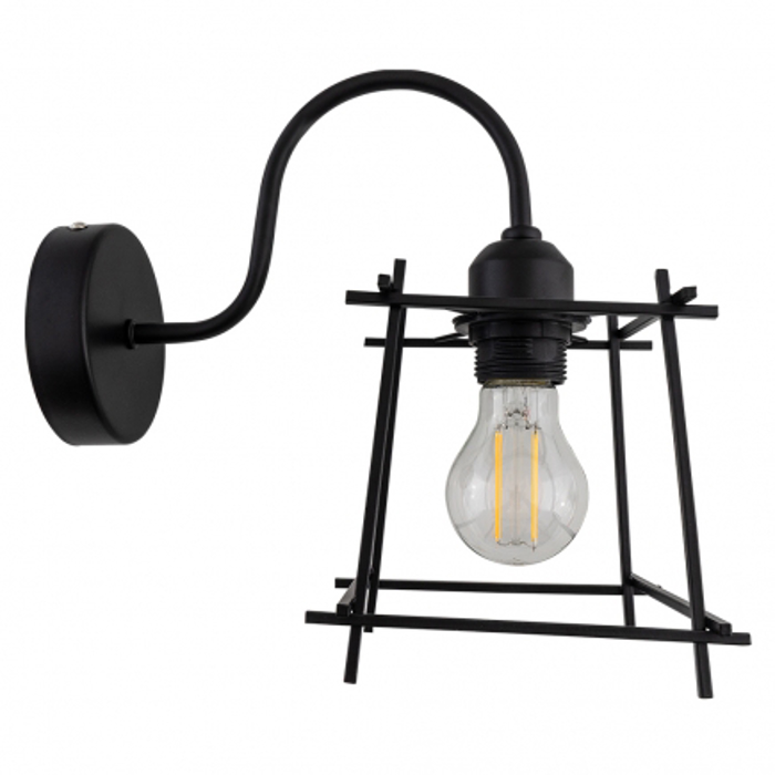 ARlight Aplika Tetragni Mavri E27 28X26cm Wlc 305 Bk 0144107