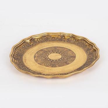 ESTHETI home Δίσκος Resin Χρυσός Φ26x2.5cm 752-16081