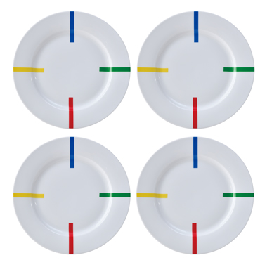 BENETTON Σετ 4 Τεμάχια Πιάτο Φαγητού 27cm BE-0404 BGBE000404