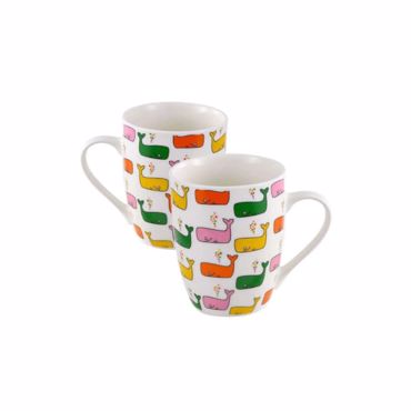 BENETTON Σετ 2 Τεμάχια Παιδική Κούπα Πορσελάνης 360ml 11cm KIDS BE-0770 BGBE000770