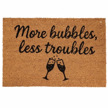 MRShome Πατάκι Εισόδου 59x39cm ''More bubbles. less troubles''