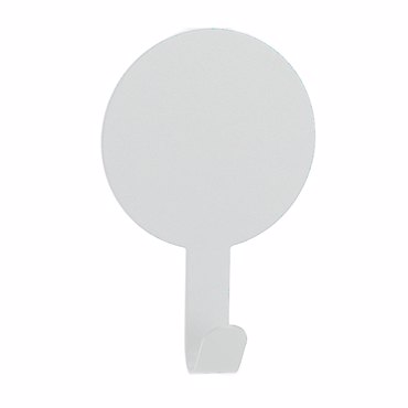 MRShome Άγκιστρο Μεταλλικό Αυτοκόλλητο 8.5x1.5x13cm White