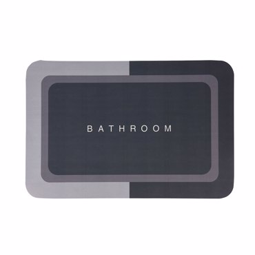 MRShome Πατάκι Μπάνιου Polyester 40x60cm Γκρι
