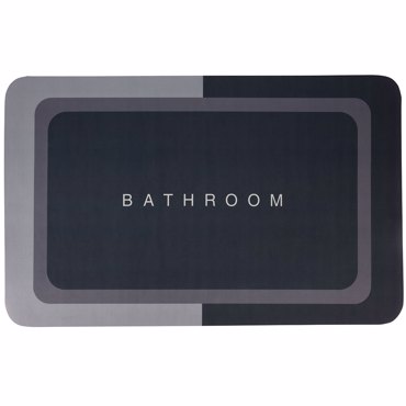 MRShome Πατάκι Μπάνιου Polyester 80x50cm Γκρι