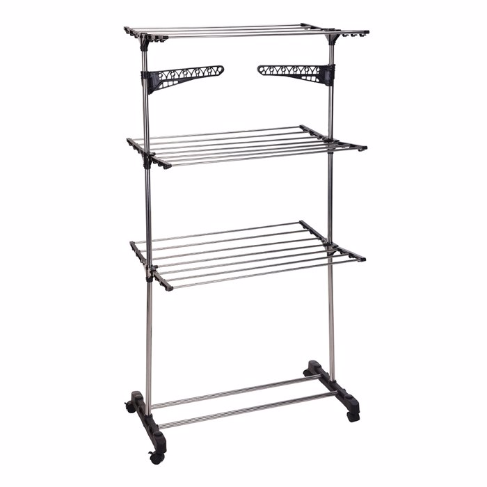 MRShome Aplostra 3 Epipedon Metalliki/PP me Rodakia 80x57x165cm