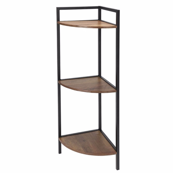 MRShome Gniaki Rafiera me 3 Rafia Iron/MDF 23.5x23.5x76cm
