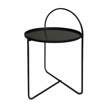 MRShome Side Table Μεταλλικό Φ40x65cm Black