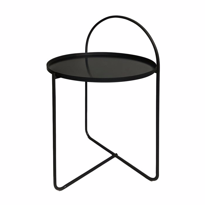 MRShome Side Table Metalliko F40x65cm Black