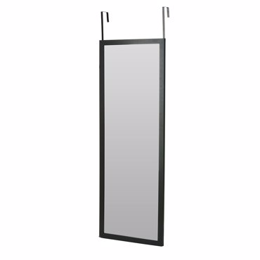 MRShome Κρεμαστός Καθρέπτης για Πόρτα από MDF 34x94cm Black
