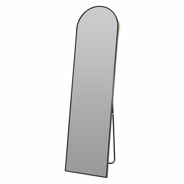 MRShome Επιδαπέδιος Καθρέπτης Αλουμινίου 150cm Black