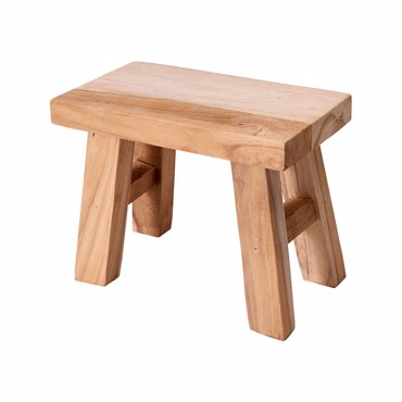 MRShome Διακοσμητικό Σκαμνάκι από Teakwood 21x12x16cm