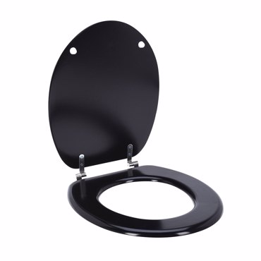 MRShome Καπάκι Λεκάνης από MDF 42.5x37x1.5cm Black