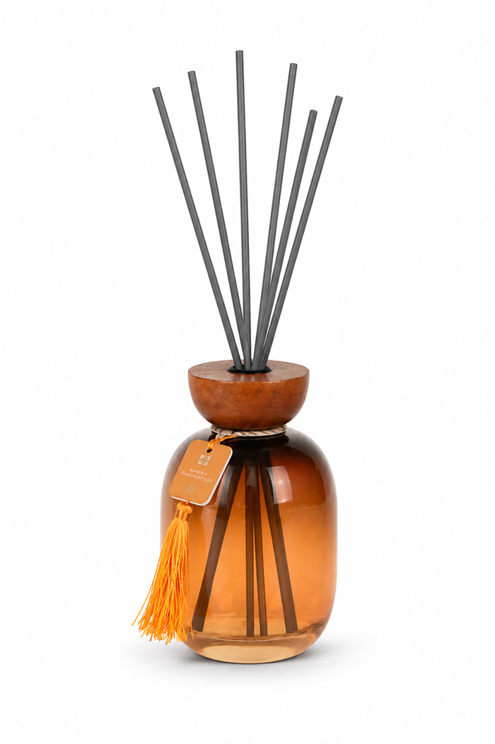 MRShome Aromatiko Xorou me Sticks 500ml Amber & Sandalwood