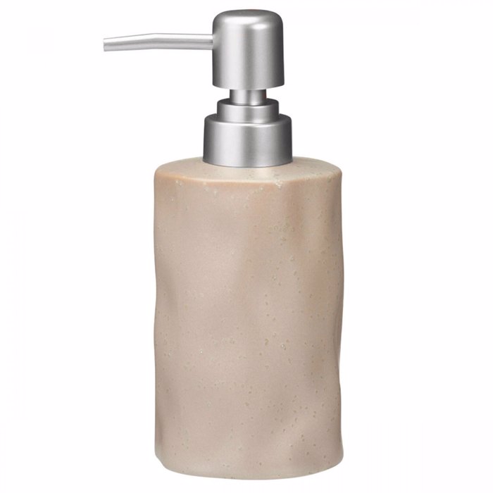 MRShome Doxeio Kremosapounou Stoneware 300ml 8x8x17cm Warm Grey 2U
