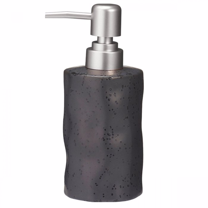 MRShome Doxeio Kremosapounou Stoneware 300ml 8x8x17cm Black 6U