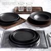 Plato Serbirismatos Tetragno Xulino Skouro Kafe 25X5ek XYP317 Espiel