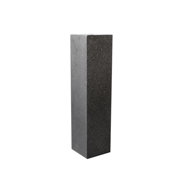 Supergreens Ανθοστήλη Πήλινη ''Terazzo'' Μαύρο Small 20x20x80cm A-6150-8