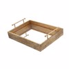 Zen Collection Diskos Metallikos Orthognios Sfurilatos Bronze (Megthos: Medium) 40.5x30.2x10cm