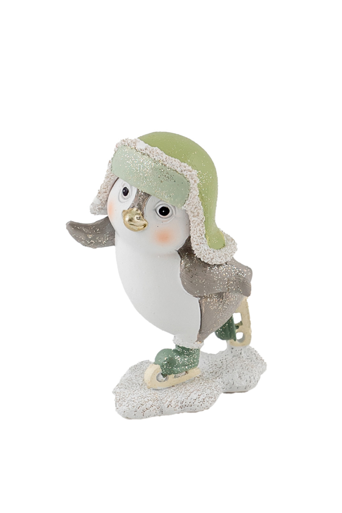Zen Collection Piggouinos me Pagpedila Resin 10cm 47448