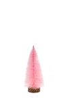 Zen Collection Xristougnniatiko Dentro apo Sizal Metaxi Roz me Glitter kai Xulini Basi 15cm 48764