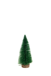 Zen Collection Xristougnniatiko Dentro apo Sizal Metaxi Prasino me Glitter me Xulini Basi 15cm 48767
