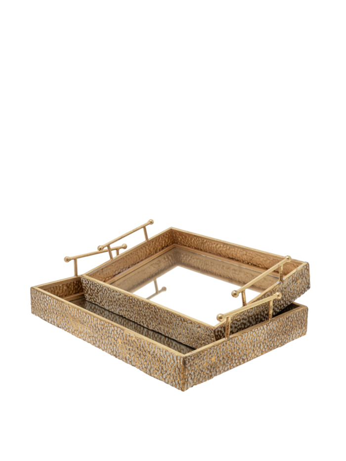 Zen Collection Diskos Metallikos Orthognios Sfurilatos Bronze (Megthos: Medium) 40.5x30.2x10cm