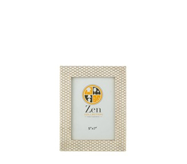 Zen Collection Κορνίζα Resin Λευκή/Χρυσή 13x18cm 50681